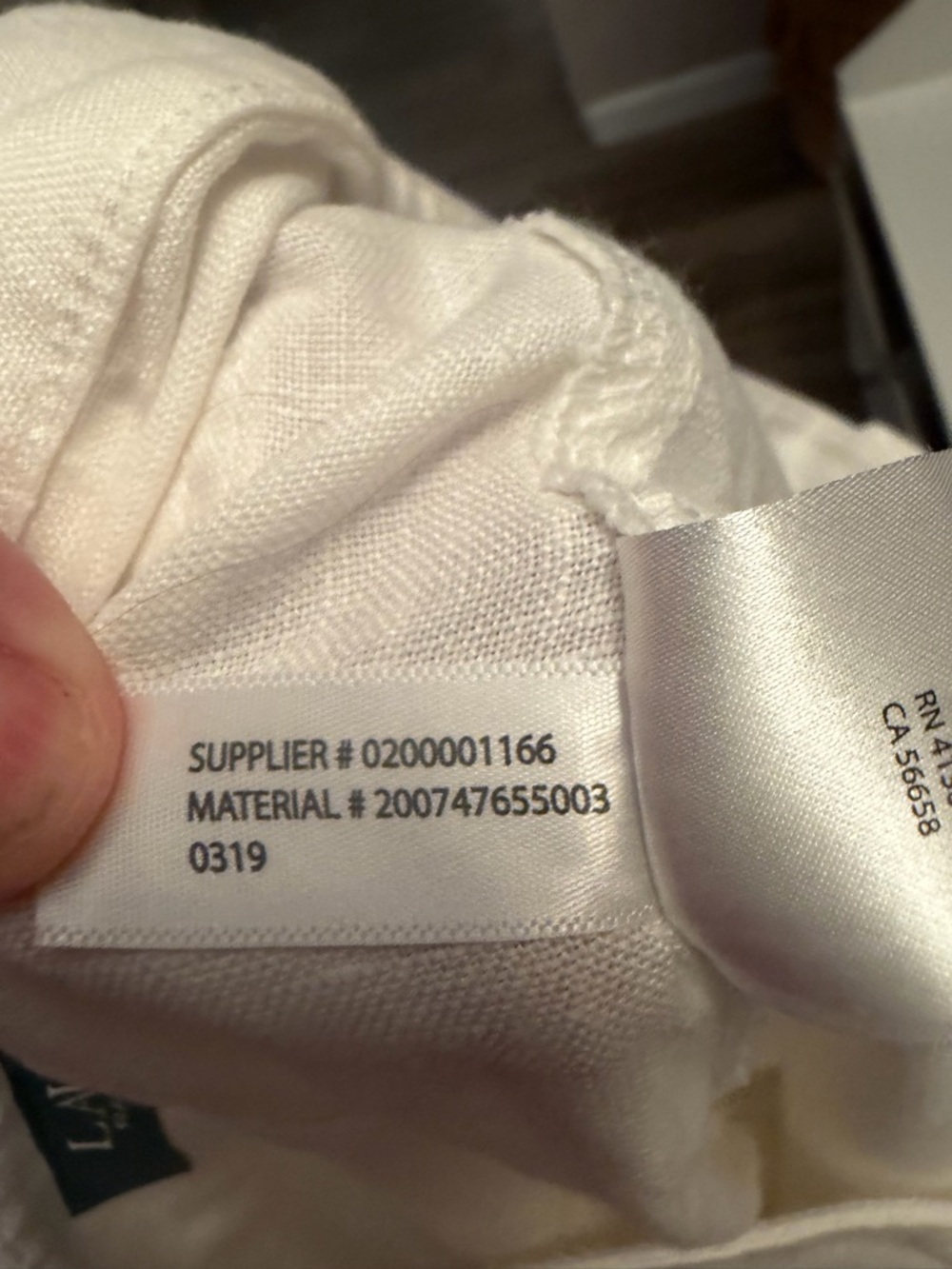 Lauren Ralph Lauren White Linen Button Front Maxi Skirt Side Slit Womens 0 - Picture 7 of 7